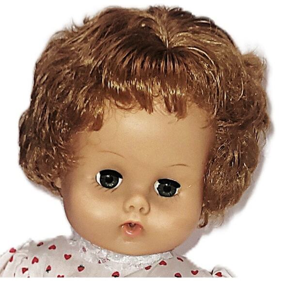 18" Vintage 1960s Cutey Ginny Baby Doll By Vogue - Picture 3 of 13